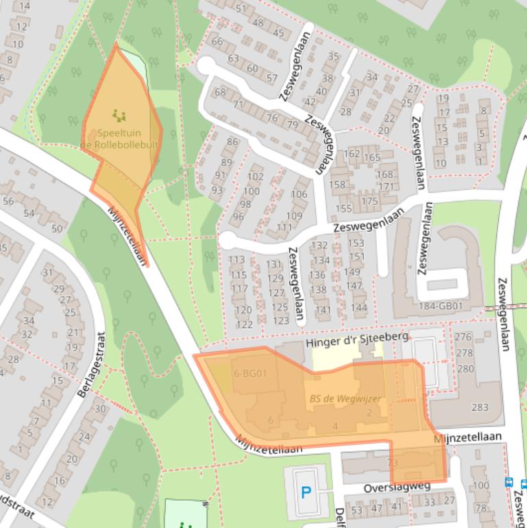 Kaart van postcodegebied 6412EN.