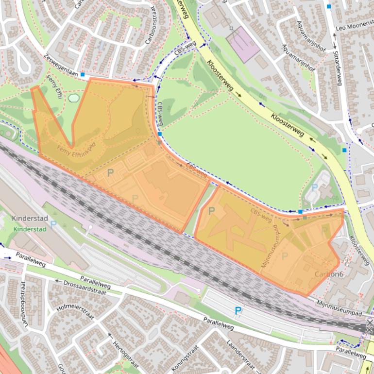 Kaart van postcodegebied 6412EX.
