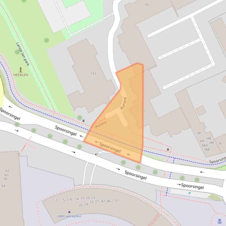 Kaart van postcodegebied 6412GJ.