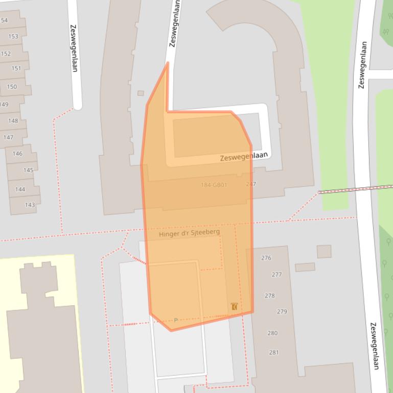 Kaart van postcodegebied 6412HH.