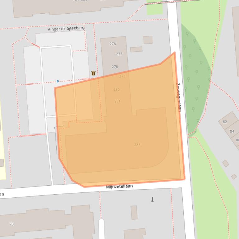 Kaart van postcodegebied 6412HK.