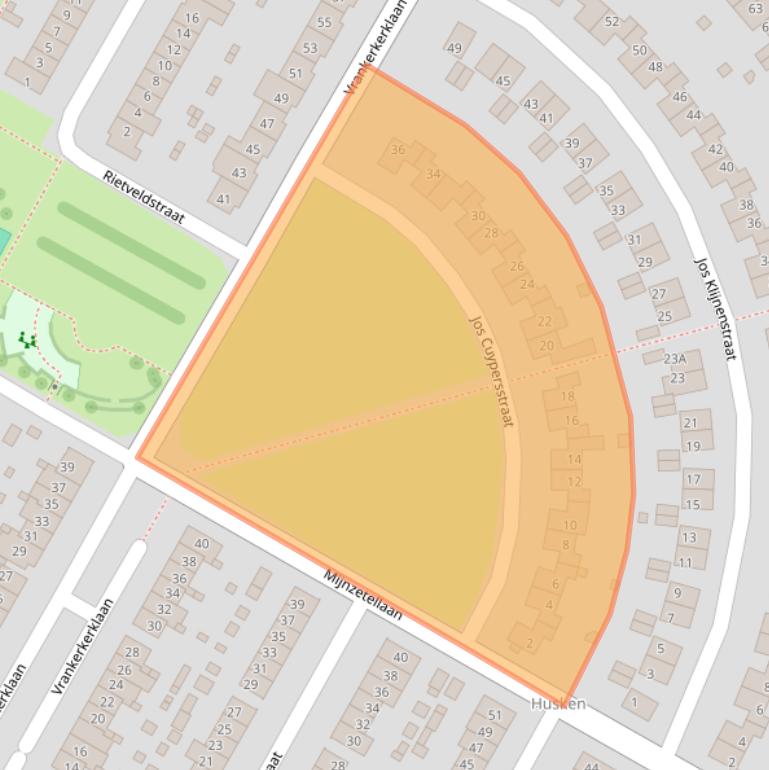 Kaart van postcodegebied 6412HL.