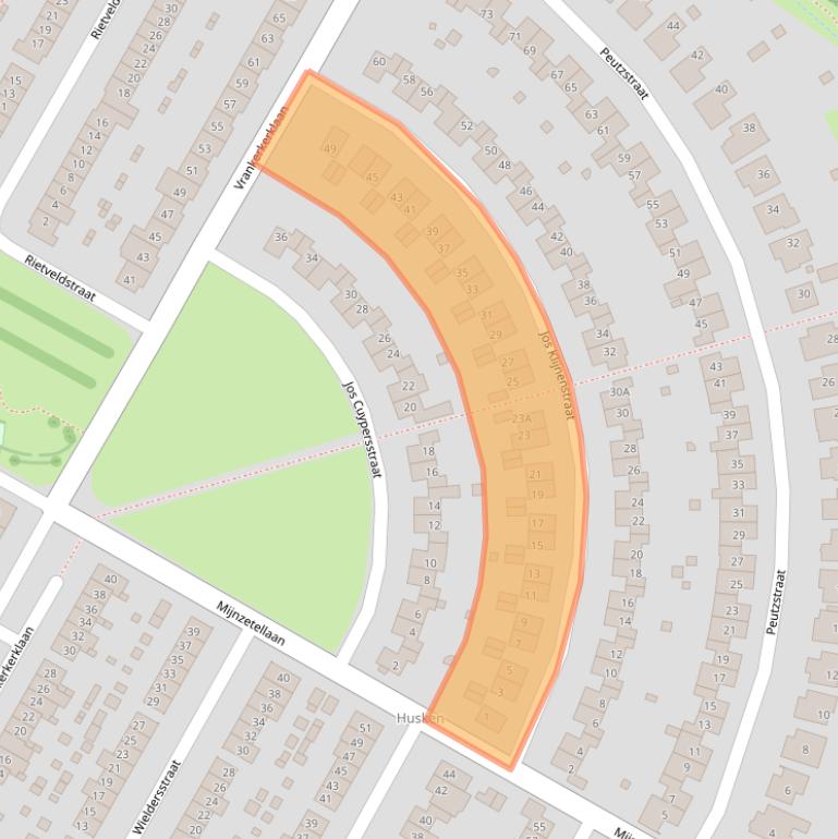 Kaart van postcodegebied 6412HT.