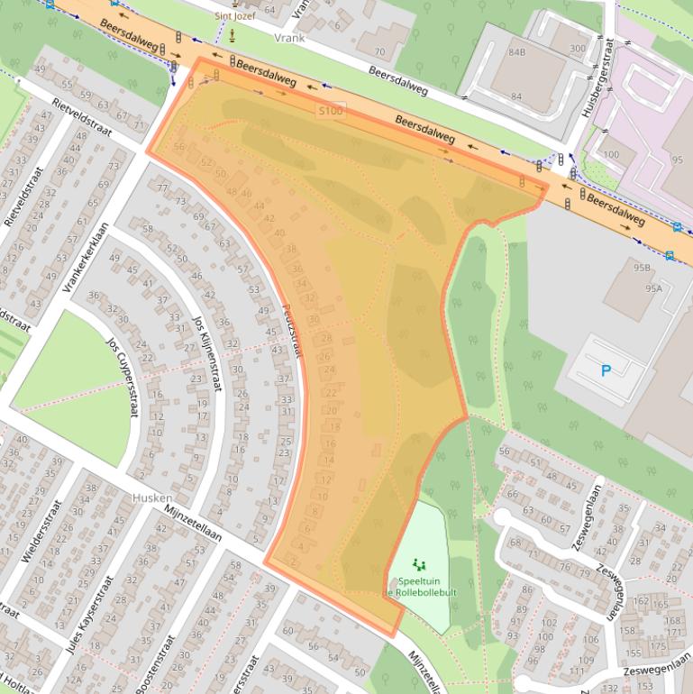 Kaart van postcodegebied 6412HZ.