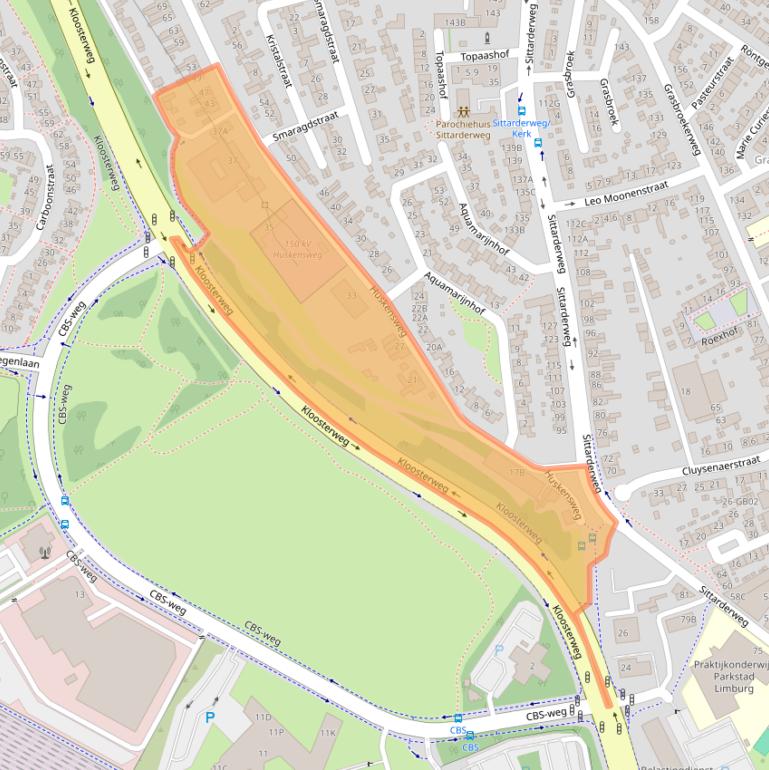 Kaart van postcodegebied 6412SB.