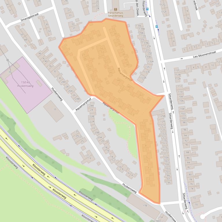 Kaart van postcodegebied 6412SE.