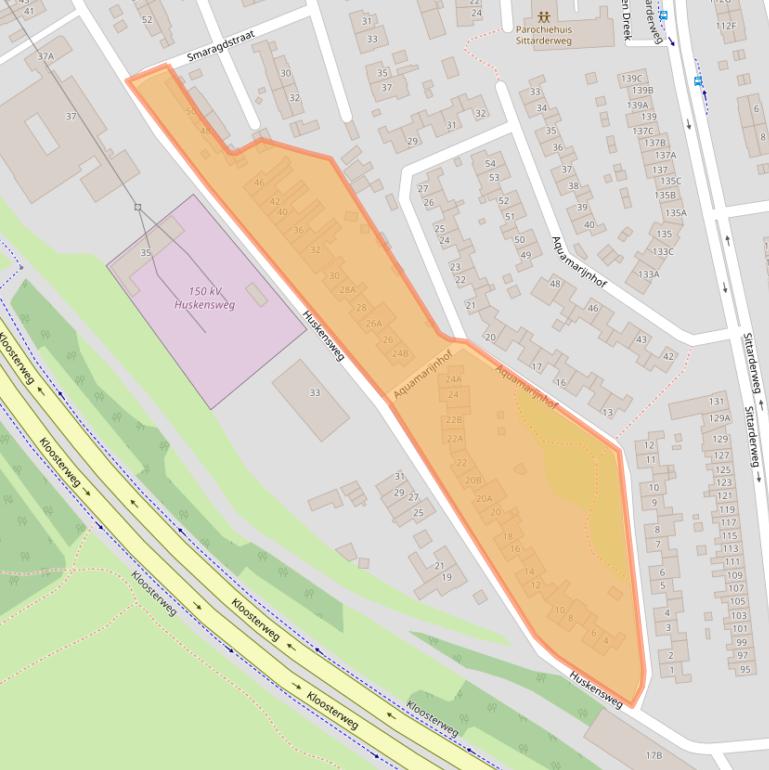 Kaart van postcodegebied 6412SG.