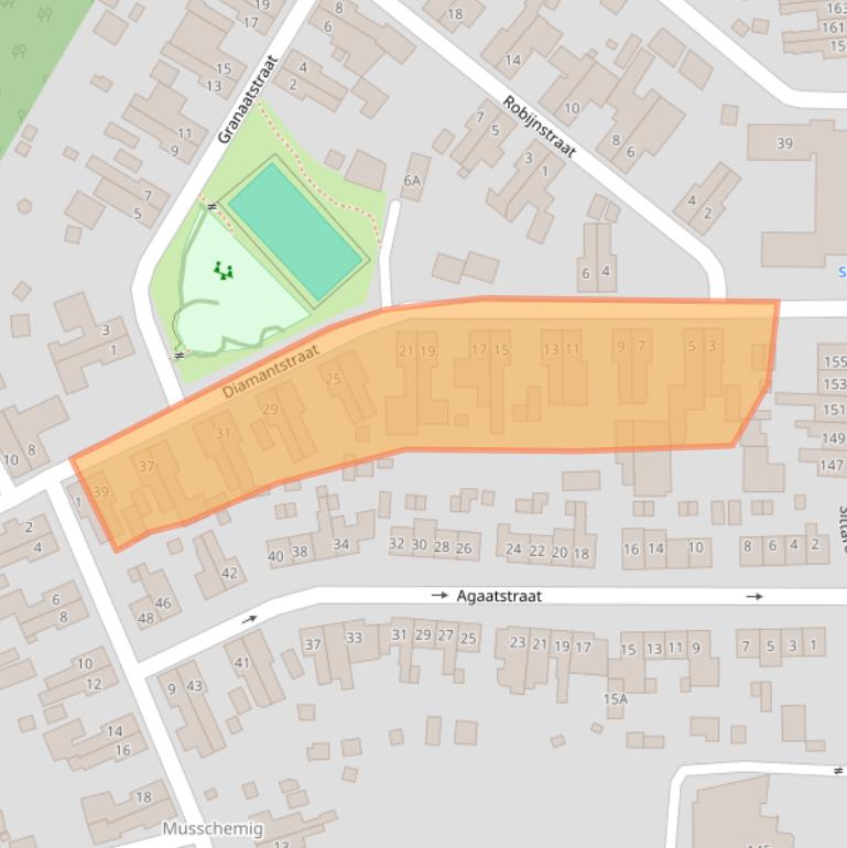 Kaart van postcodegebied 6412SP.
