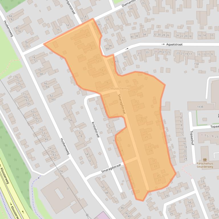 Kaart van postcodegebied 6412SV.