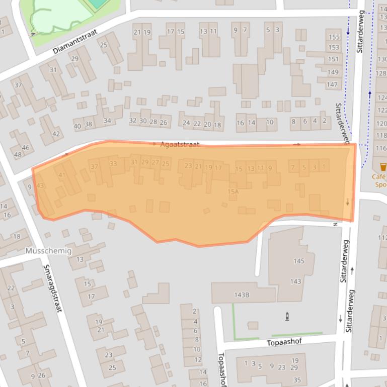 Kaart van postcodegebied 6412SX.