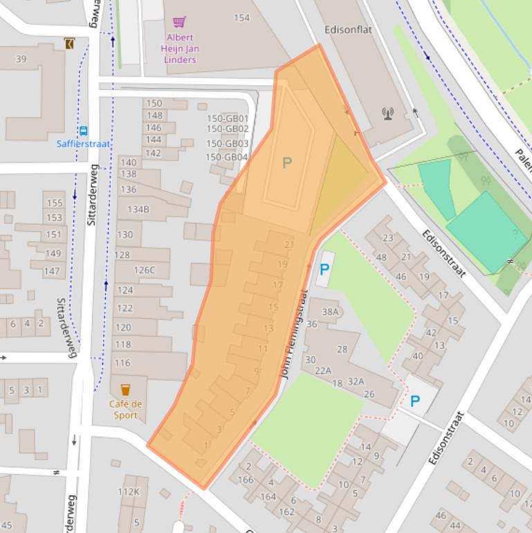 Kaart van postcodegebied 6412TD.