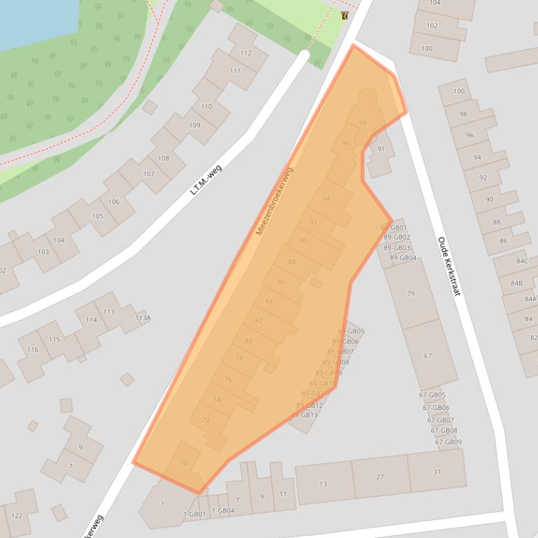 Kaart van postcodegebied 6412VL.