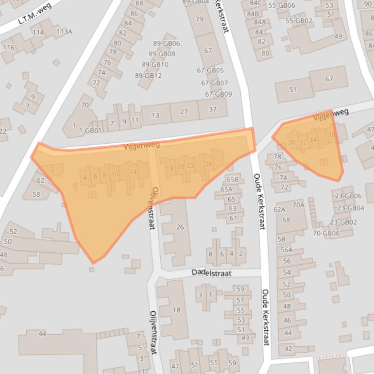 Kaart van postcodegebied 6412VR.