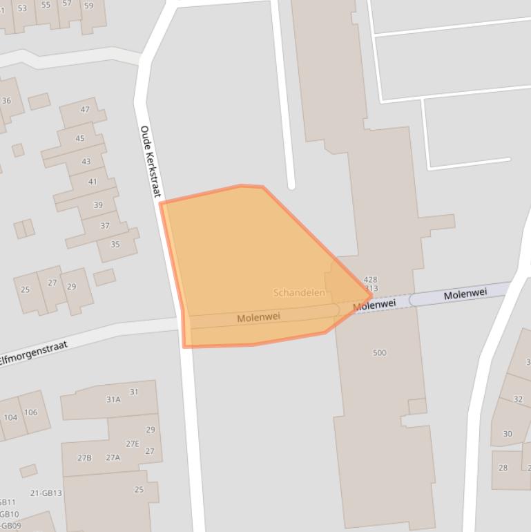 Kaart van postcodegebied 6412WD.