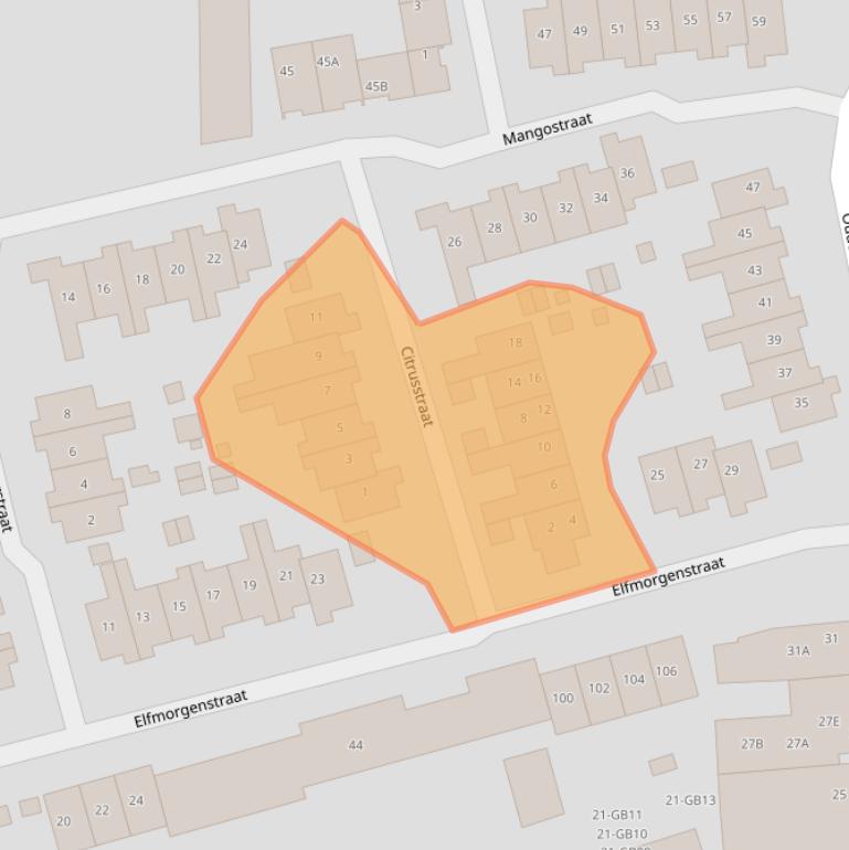 Kaart van postcodegebied 6412WL.