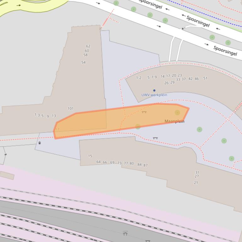 Kaart van postcodegebied 6412XA.