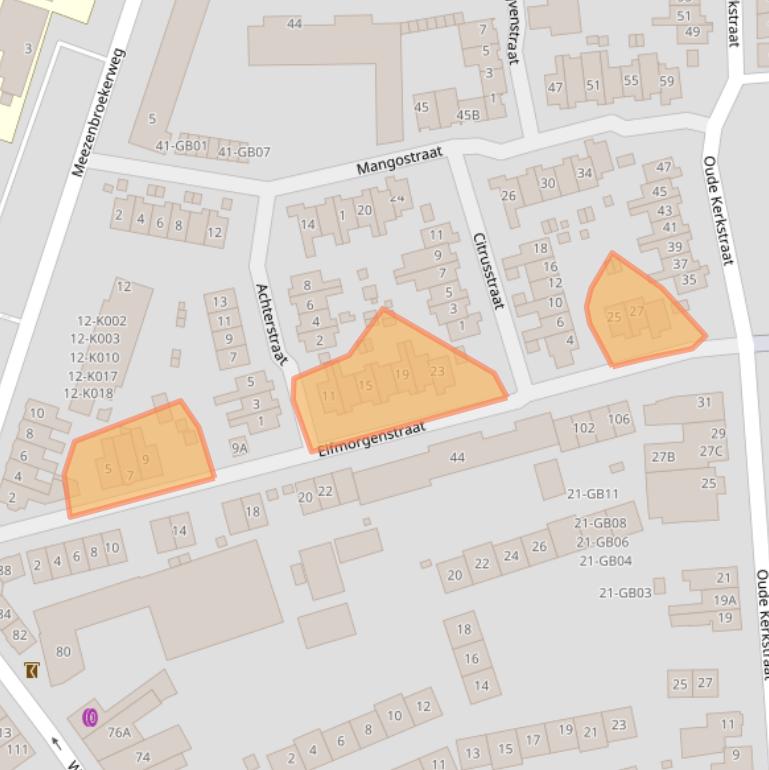 Kaart van postcodegebied 6412XB.