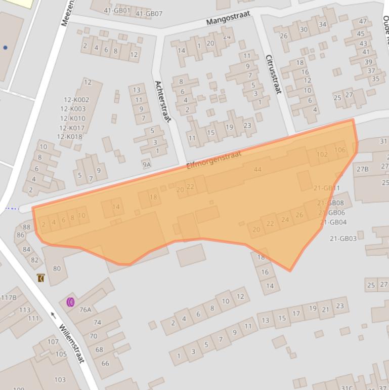 Kaart van postcodegebied 6412XC.