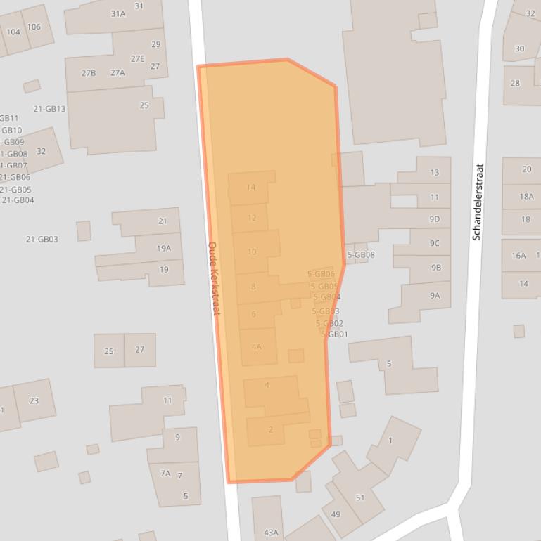 Kaart van postcodegebied 6412XG.