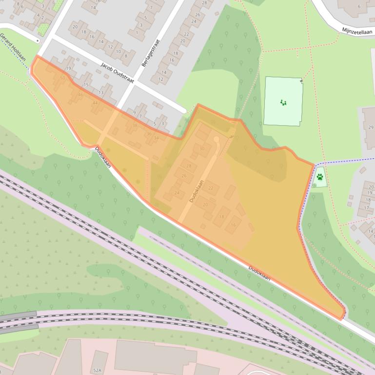 Kaart van postcodegebied 6412ZC.