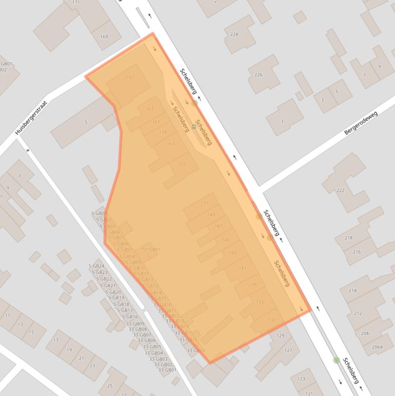 Kaart van postcodegebied 6413AD.