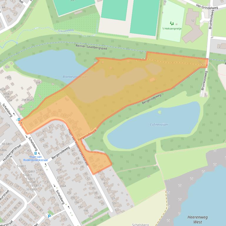 Kaart van postcodegebied 6413AM.