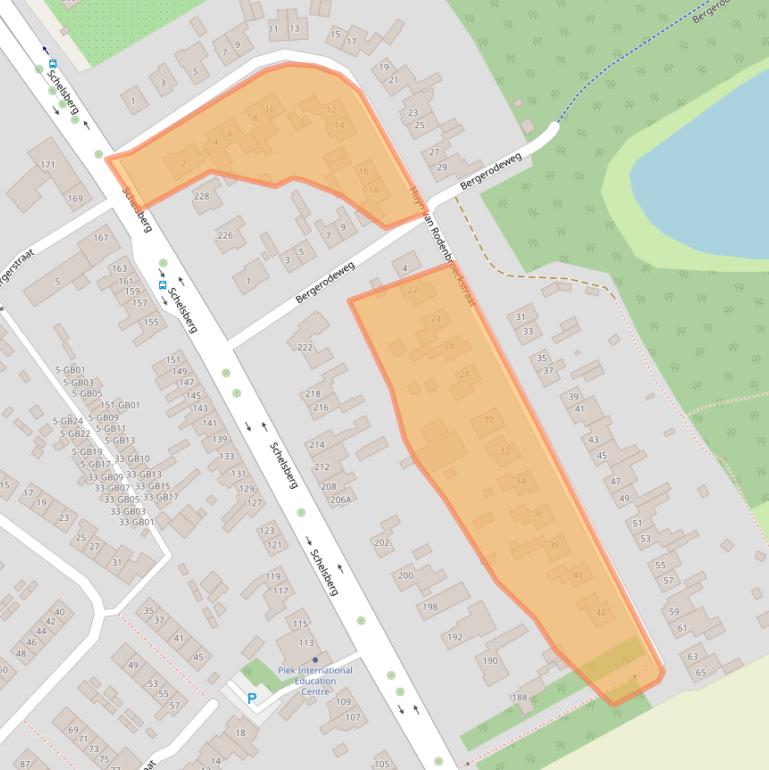 Kaart van postcodegebied 6413AP.