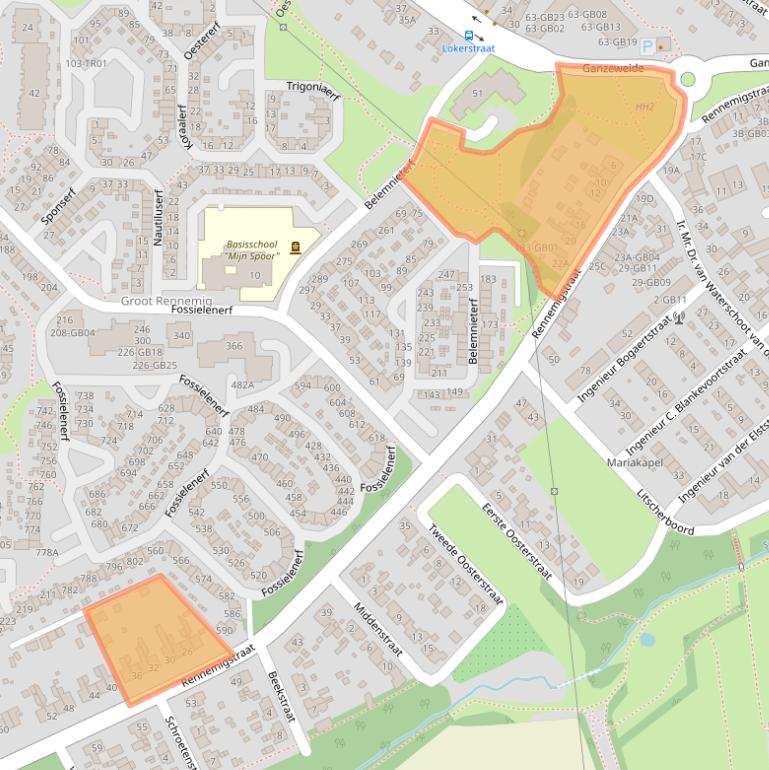 Kaart van postcodegebied 6413BT.