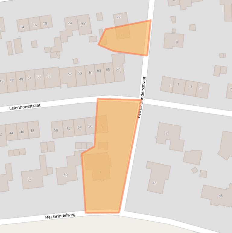 Kaart van postcodegebied 6413CJ.