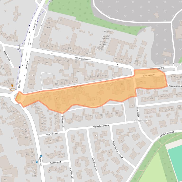 Kaart van postcodegebied 6413CL.