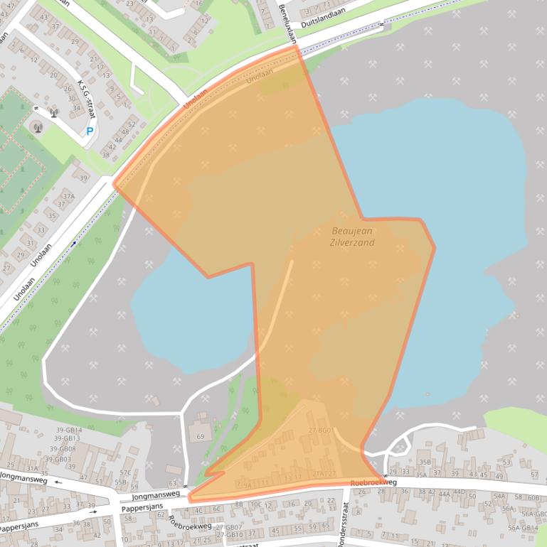 Kaart van postcodegebied 6413CM.