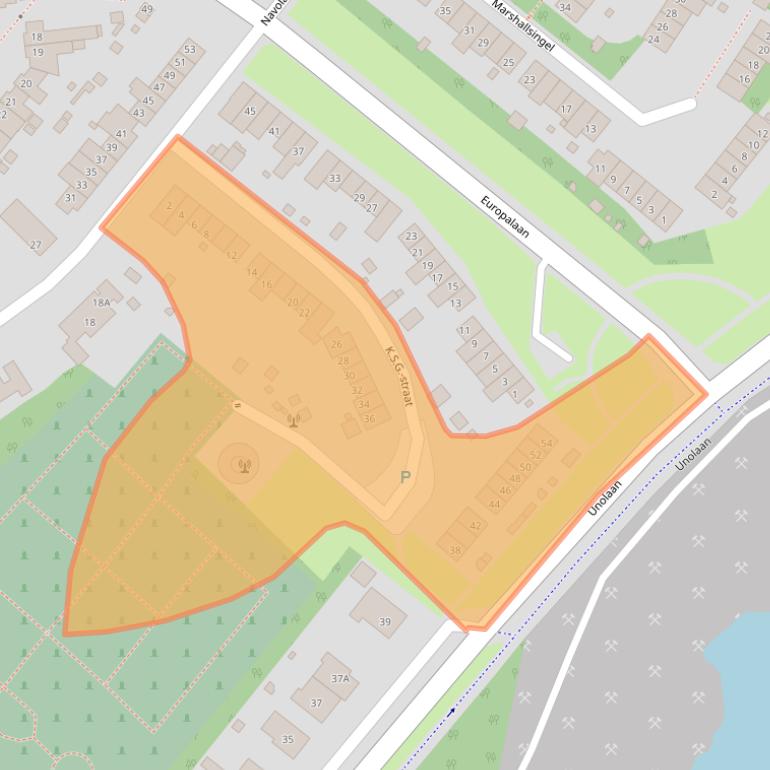 Kaart van postcodegebied 6413CZ.