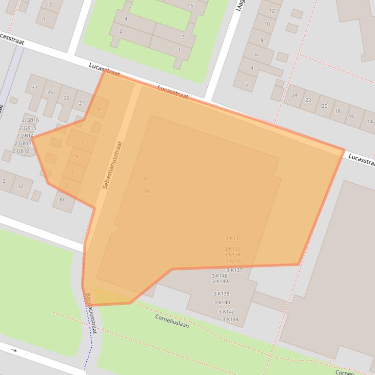 Kaart van postcodegebied 6413GV.