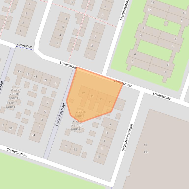 Kaart van postcodegebied 6413HA.