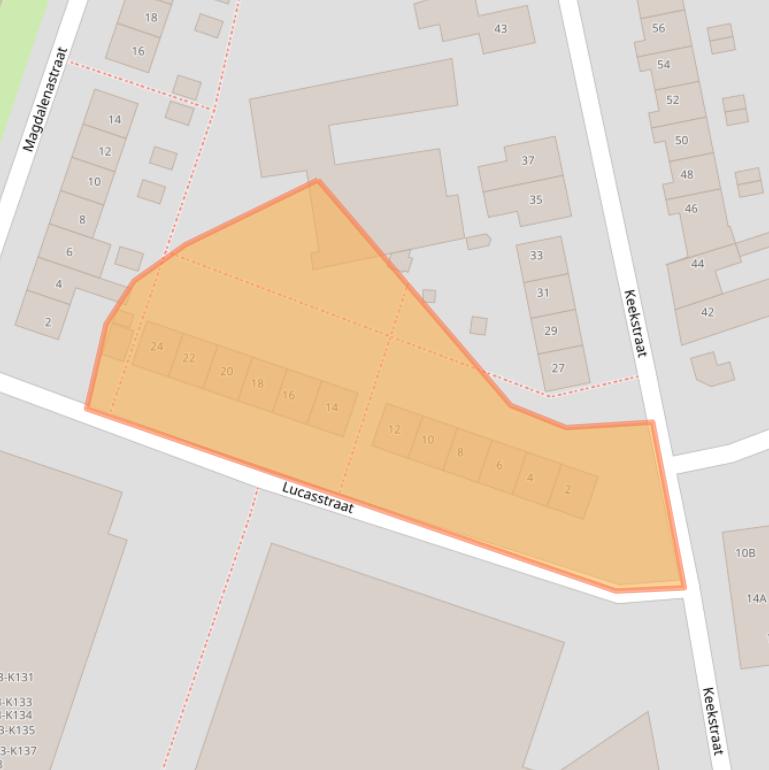 Kaart van postcodegebied 6413HC.