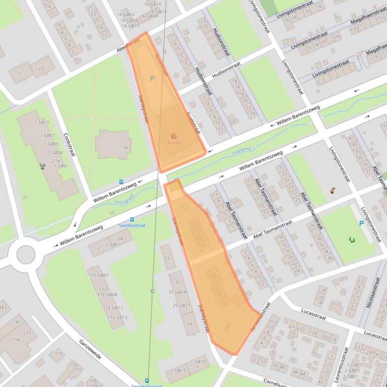 Kaart van postcodegebied 6413HS.