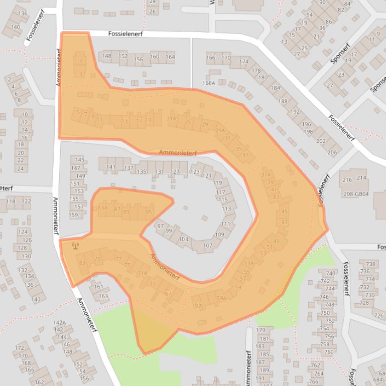 Kaart van postcodegebied 6413KP.