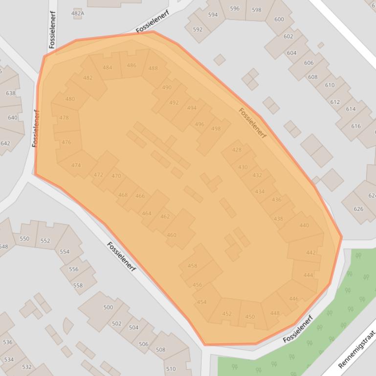 Kaart van postcodegebied 6413MJ.