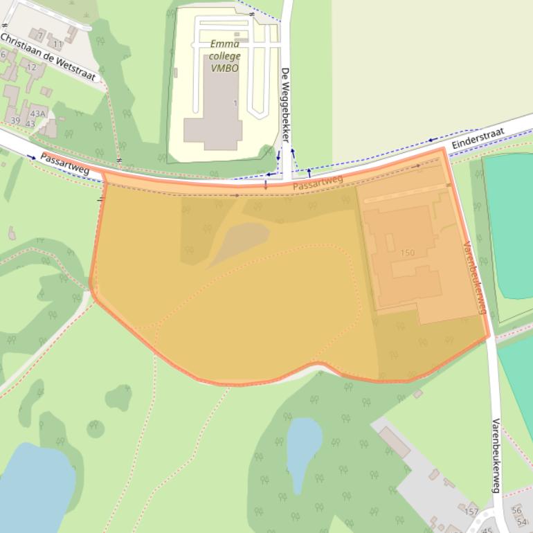 Kaart van postcodegebied 6413NZ.