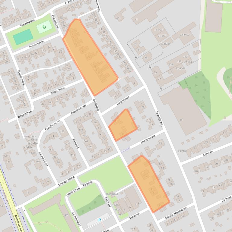 Kaart van postcodegebied 6413PM.