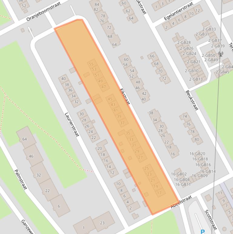 Kaart van postcodegebied 6413RS.