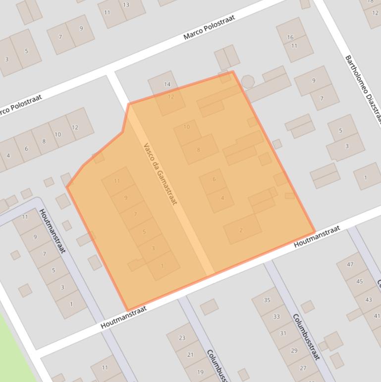 Kaart van postcodegebied 6413SJ.