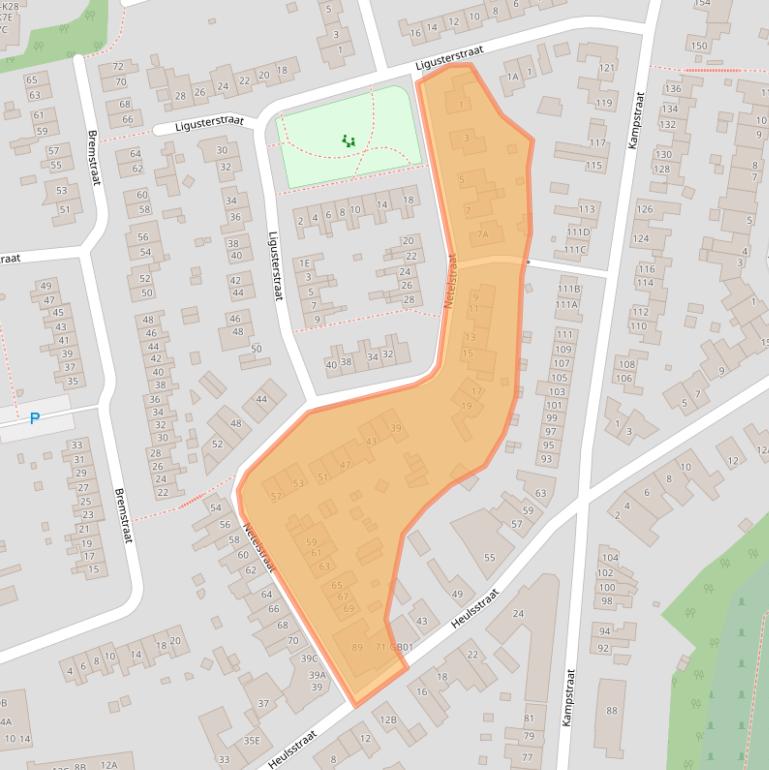 Kaart van postcodegebied 6413SN.
