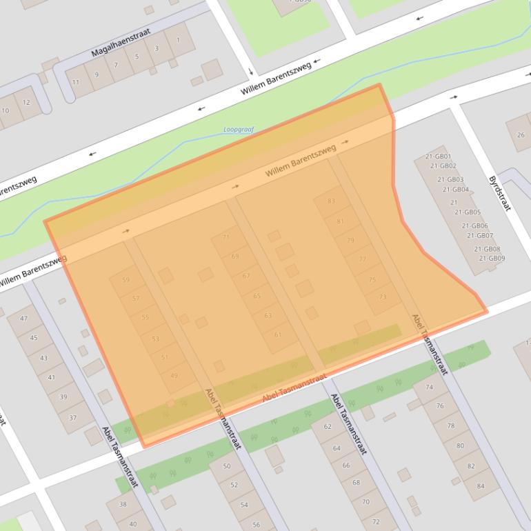 Kaart van postcodegebied 6413SW.