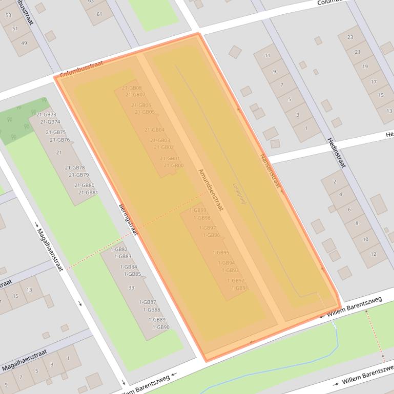 Kaart van postcodegebied 6413TL.