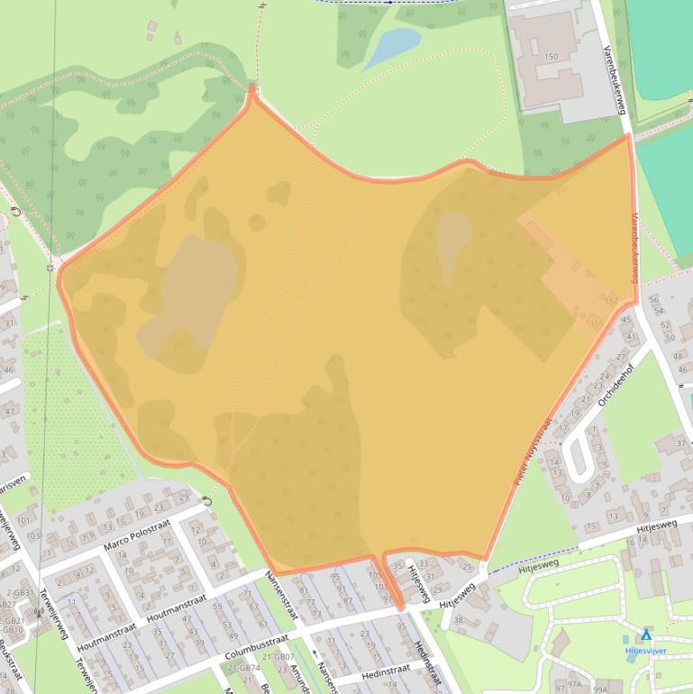 Kaart van postcodegebied 6413TX.