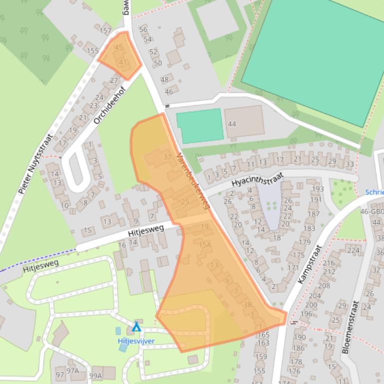 Kaart van postcodegebied 6413TZ.