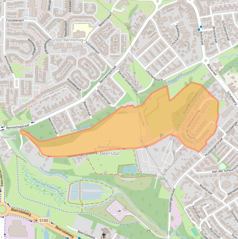 Kaart van postcodegebied 6413VC.