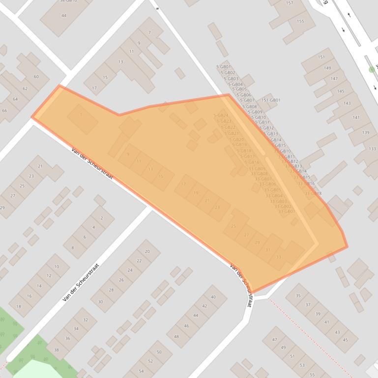 Kaart van postcodegebied 6413VD.