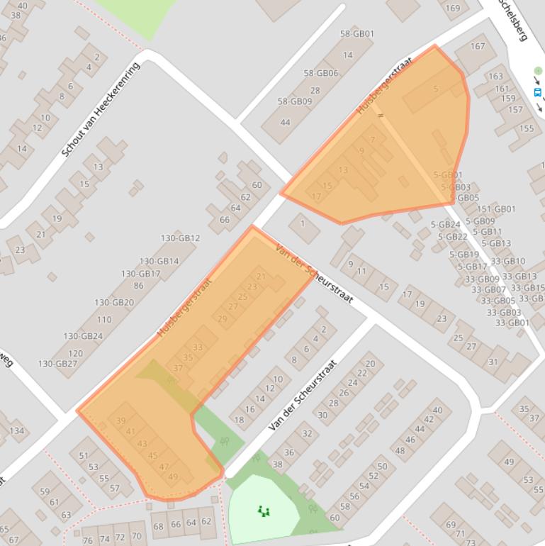 Kaart van postcodegebied 6413VK.